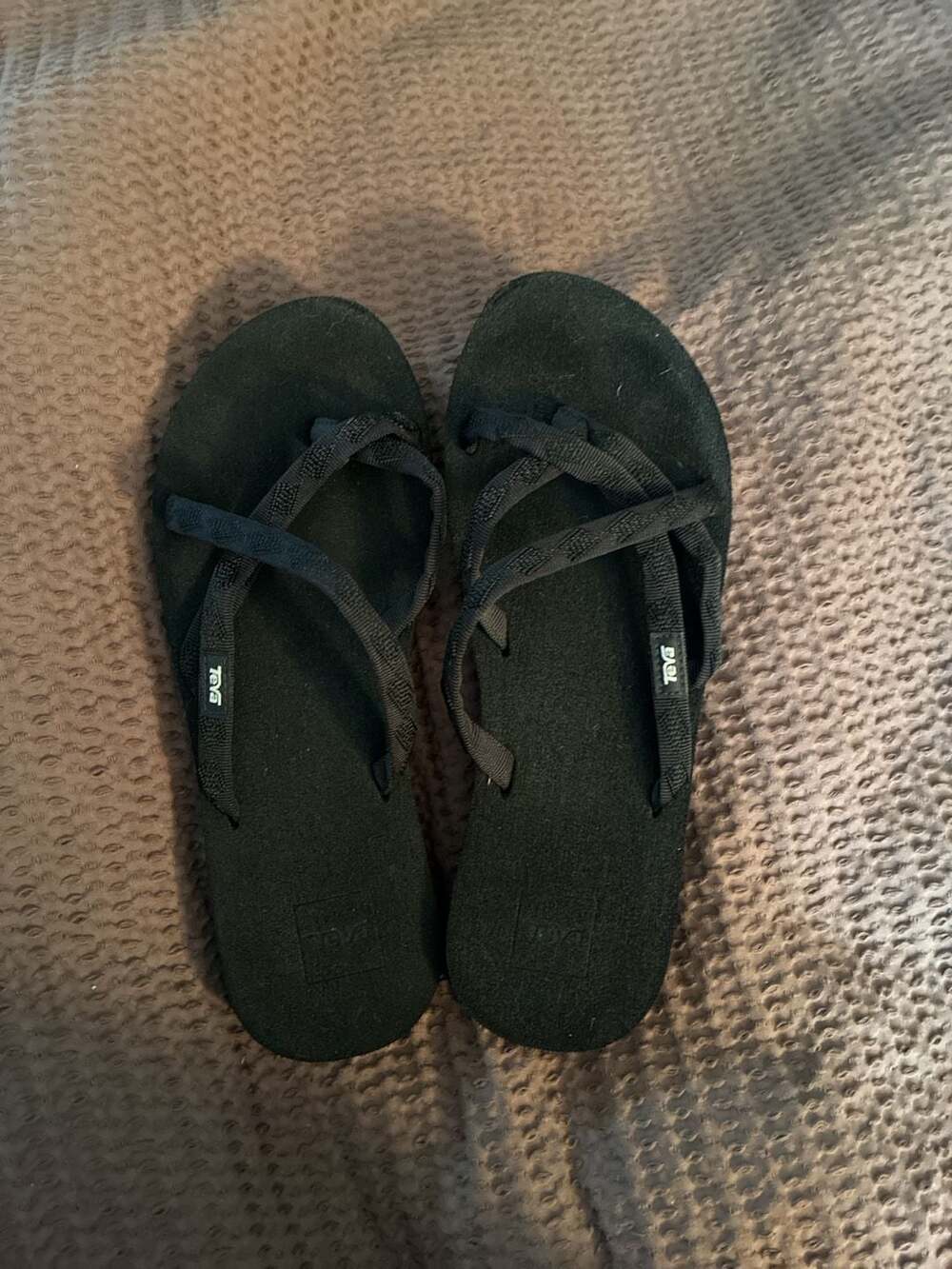 Teva Olowahu Flip Flop Sandals Size 10 Black